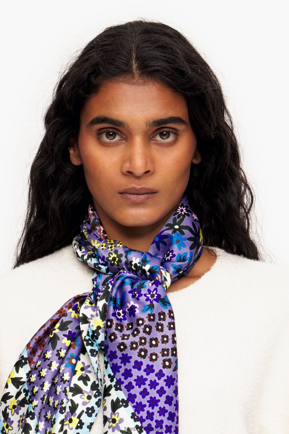 Bimba Y Lola bufanda de flores PT6884630 accesorios lila