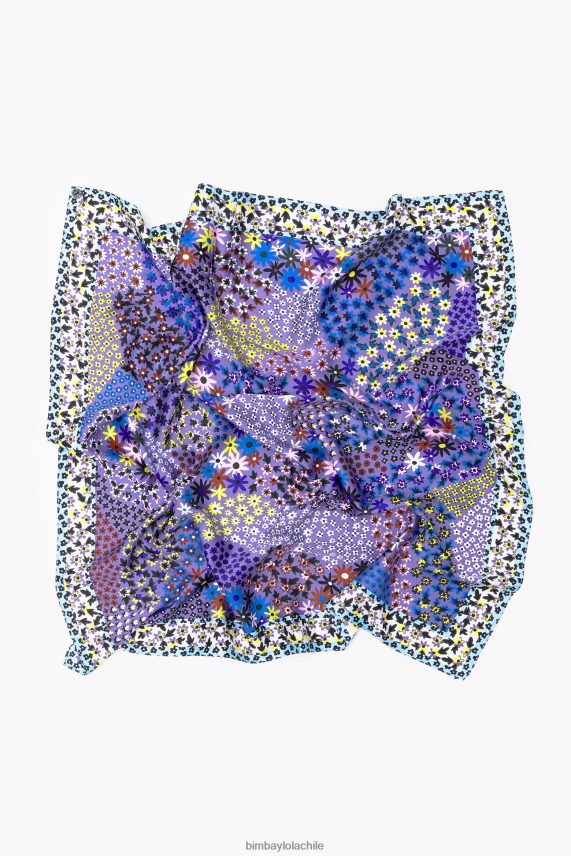 Bimba Y Lola bufanda de flores PT6884630 accesorios lila