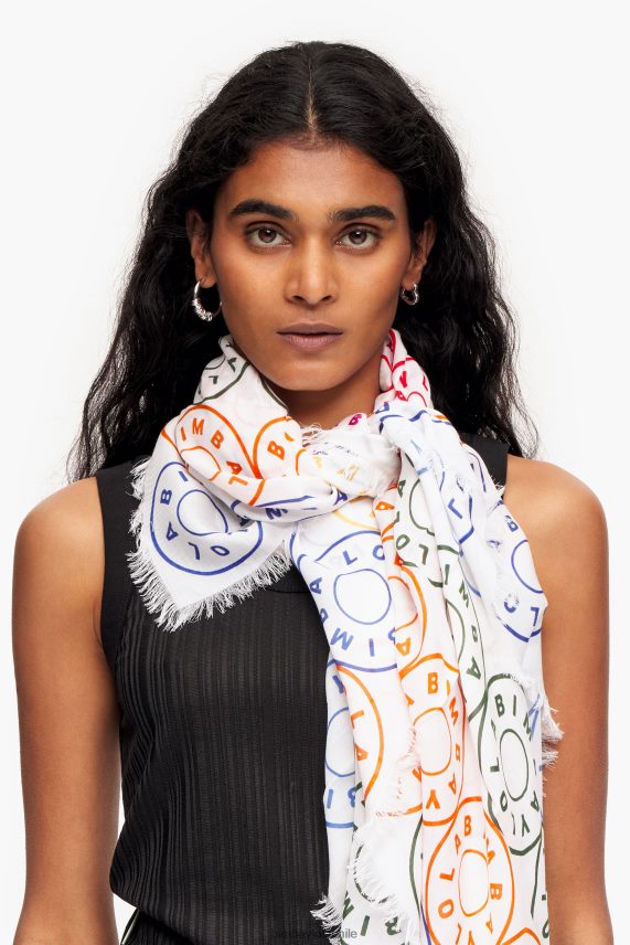 Bimba Y Lola chal con logo PT6884624 accesorios blanco