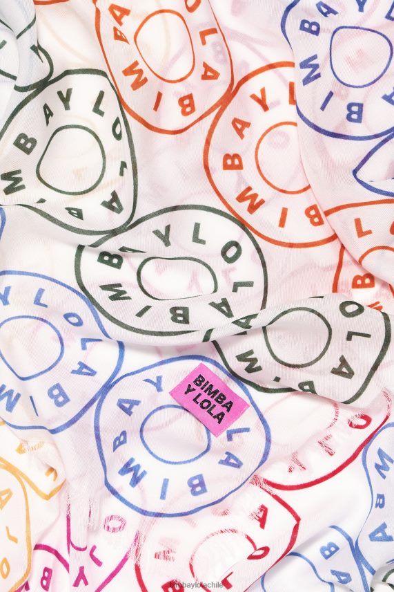 Bimba Y Lola chal con logo PT6884624 accesorios blanco