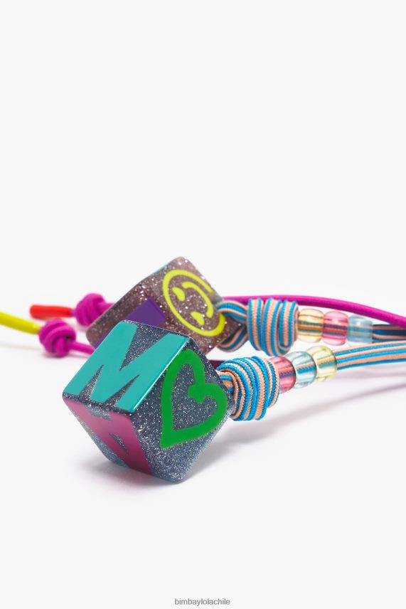 Bimba Y Lola llavero dados PT6884944 accesorios azul y rosa