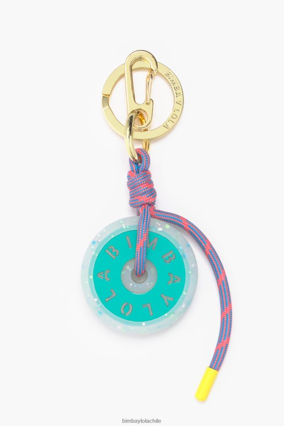 Bimba Y Lola llavero de silicona con logo PT6884951 accesorios turquesa