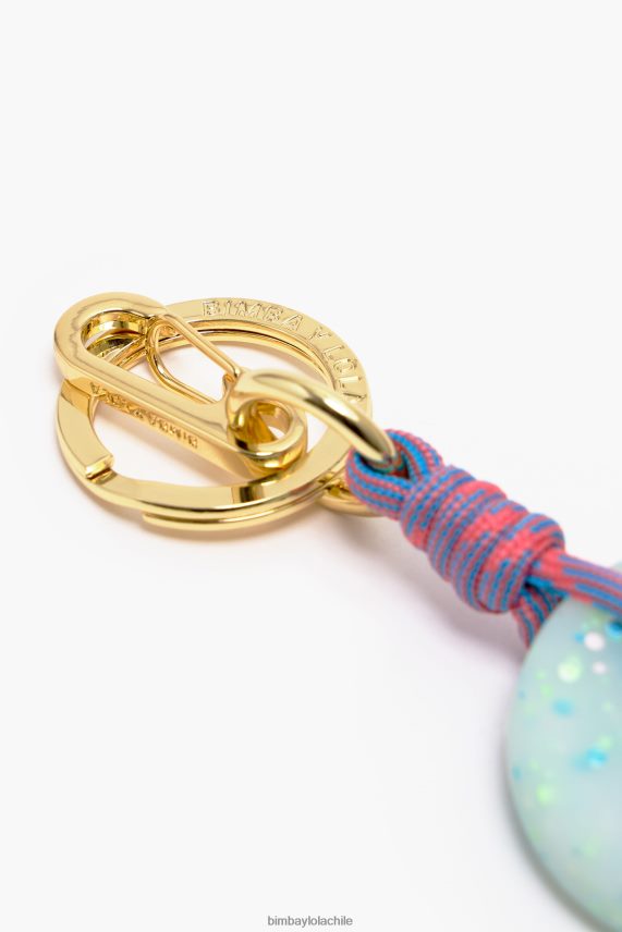 Bimba Y Lola llavero de silicona con logo PT6884951 accesorios turquesa