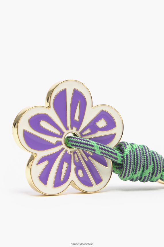 Bimba Y Lola llavero flor PT6884950 accesorios púrpura