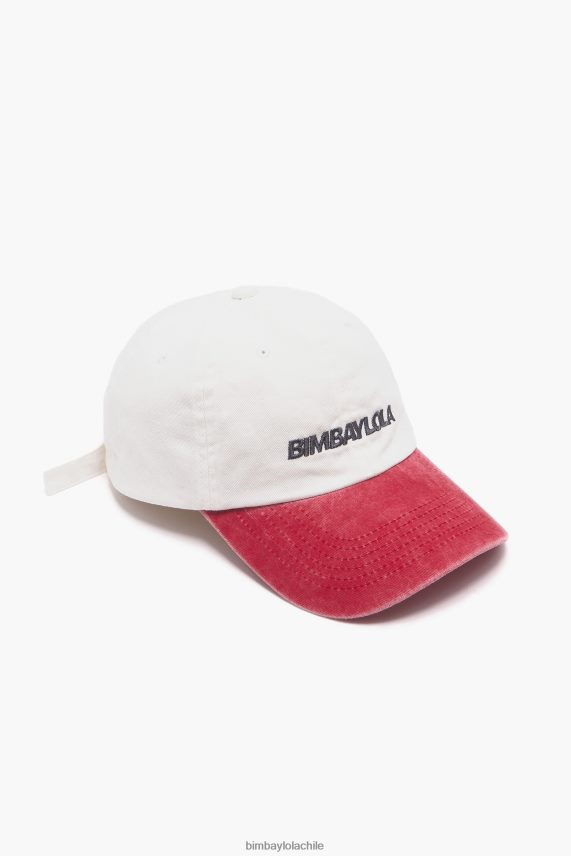 Bimba Y Lola gorra de algodón bicolor PT6884872 accesorios blanco
