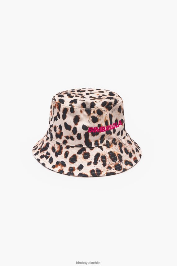 Bimba Y Lola sombrero de pescador con estampado de leopardo PT6884866 accesorios natural