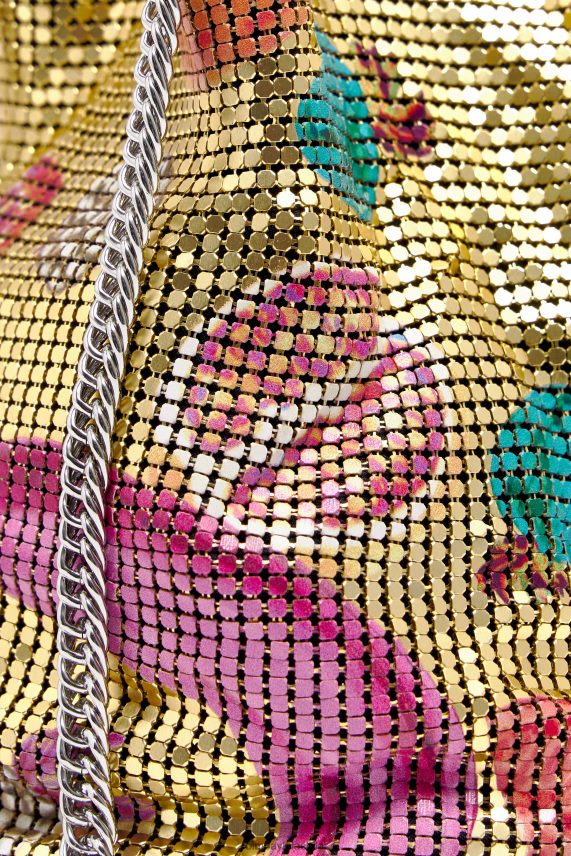 Bimba Y Lola bolsa bombonera con estampado de mezcla de bananas PT6884146 accesorios dorado