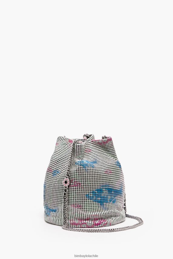 Bimba Y Lola bolsa bombonera de malla estampada PT6884144 accesorios pez