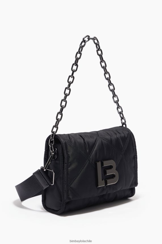 Bimba Y Lola bandolera de nailon con solapa PT6884106 accesorios negro