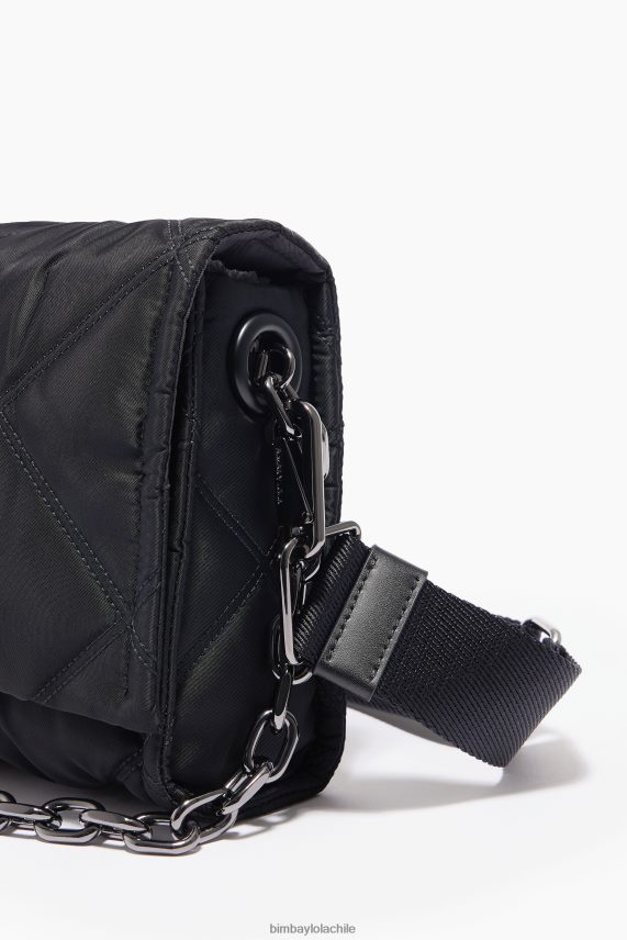 Bimba Y Lola bandolera de nailon con solapa PT6884106 accesorios negro