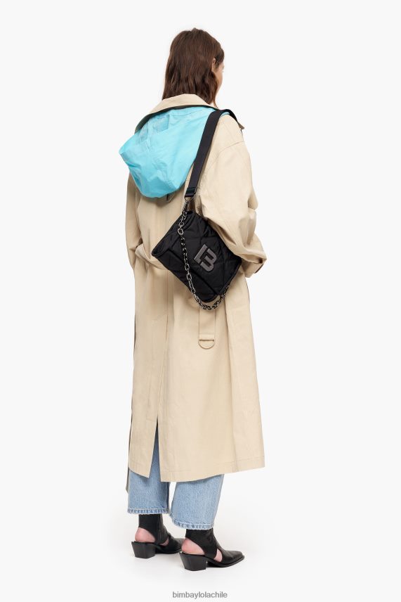 Bimba Y Lola bandolera de nailon con solapa PT6884106 accesorios negro