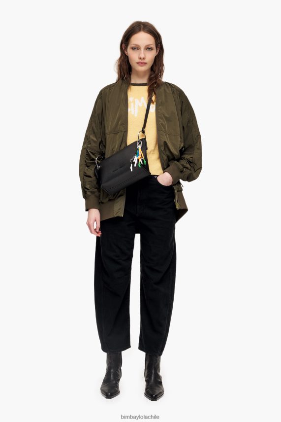 Bimba Y Lola bandolera de piel PT688443 accesorios negro