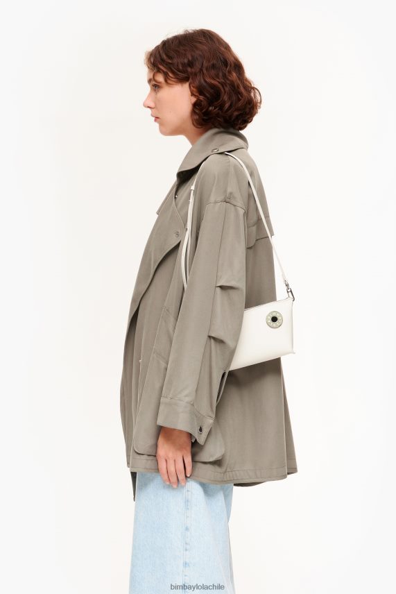 Bimba Y Lola bandolera trapecio de piel PT688413 accesorios blanquecino