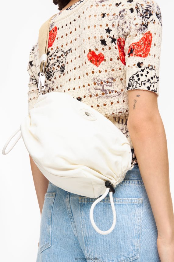 Bimba Y Lola bolsa crossbody fruncida de nailon PT688491 accesorios piedra
