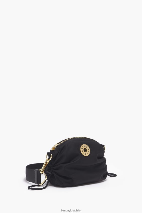 Bimba Y Lola bolsa crossbody fruncida de nailon PT688492 accesorios negro