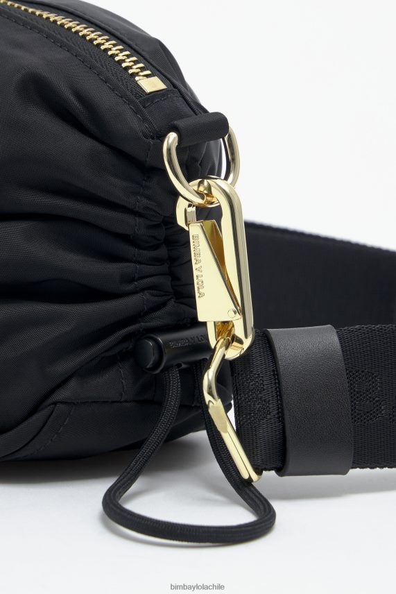 Bimba Y Lola bolsa crossbody fruncida de nailon PT688492 accesorios negro