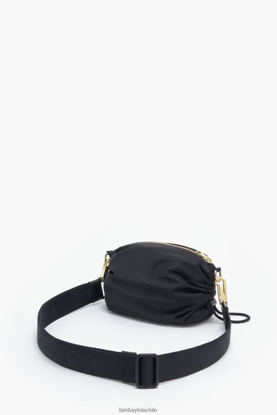 Bimba Y Lola bolsa crossbody fruncida de nailon PT688492 accesorios negro