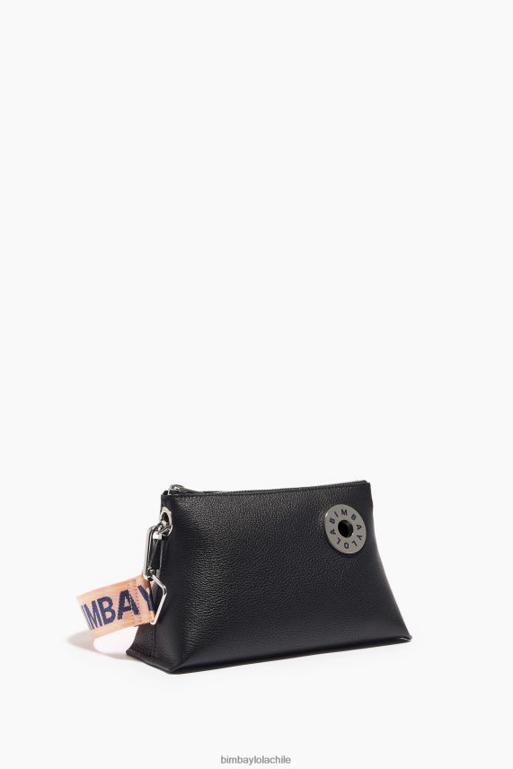 Bimba Y Lola bolsa de trapecio de cuero PT688447 accesorios negro
