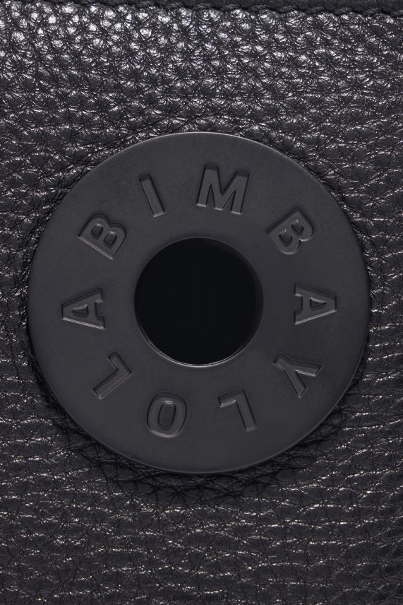 Bimba Y Lola bolsa de trapecio de cuero PT688449 accesorios negro