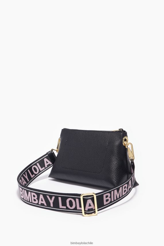 Bimba Y Lola bolsa de trapecio de cuero PT688449 accesorios negro