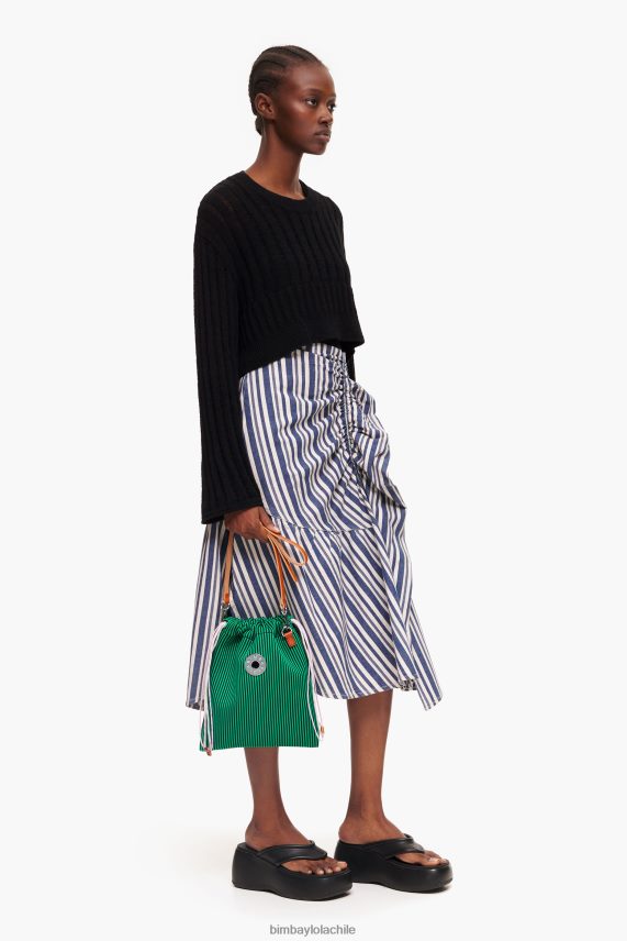 Bimba Y Lola bolso bombonera tejido PT688489 accesorios verde