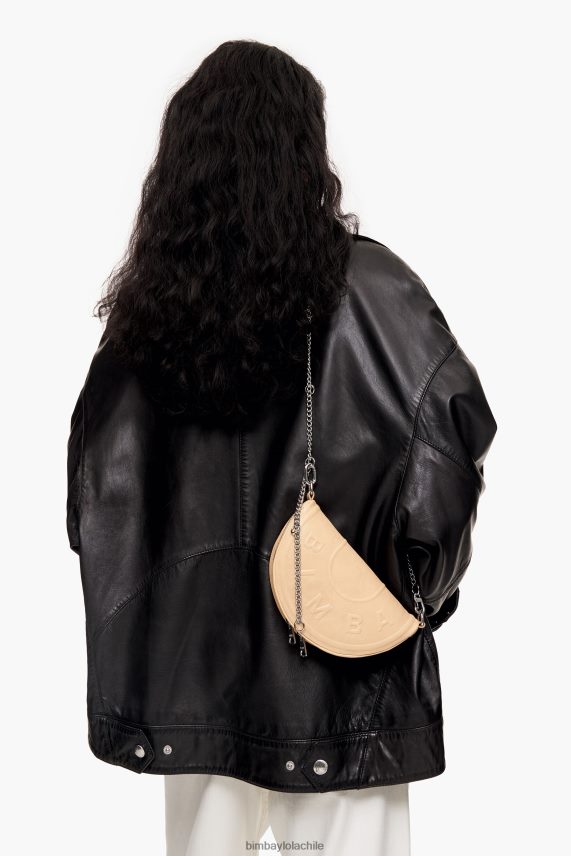Bimba Y Lola bolso chimo de piel PT688468 accesorios arena