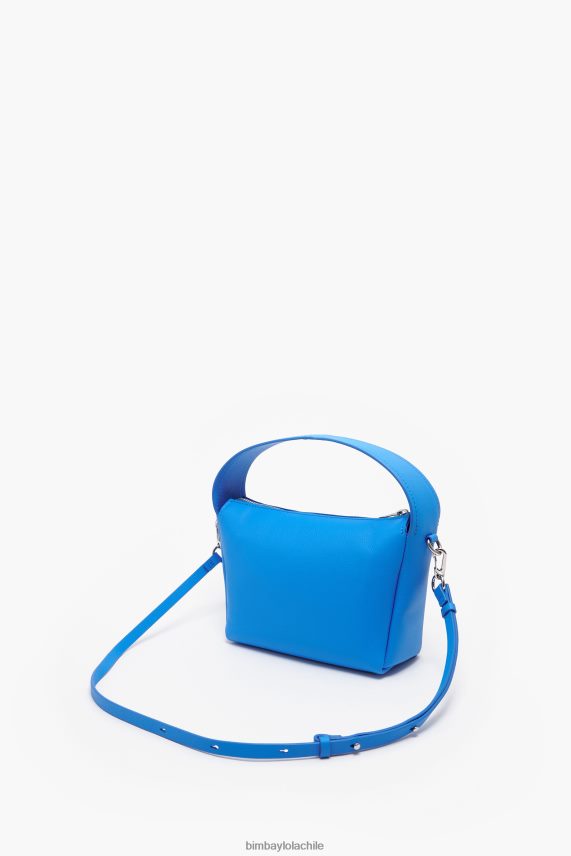 Bimba Y Lola bolso hobo byl de piel con estampado de plátanos PT688456 accesorios azul