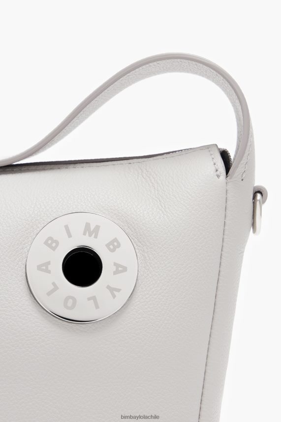 Bimba Y Lola bolso hobo de piel PT688450 accesorios gris