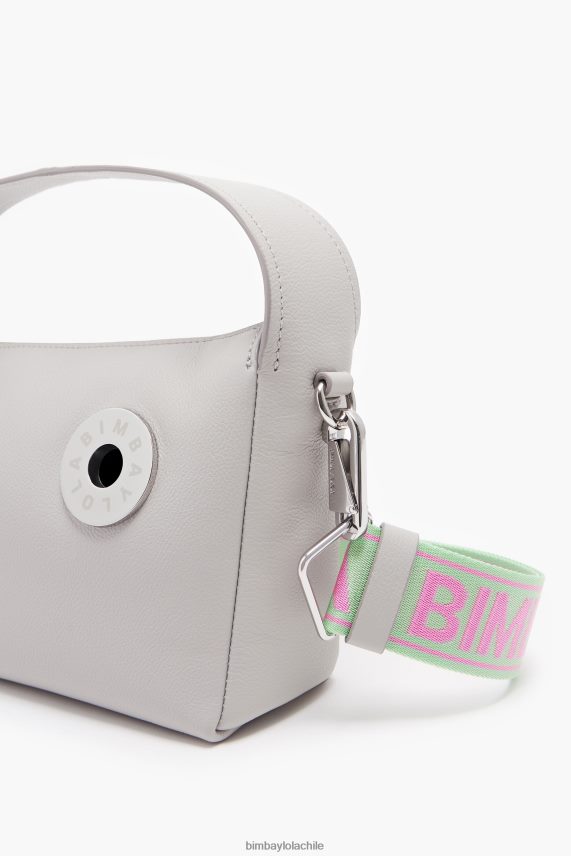 Bimba Y Lola bolso hobo de piel PT688450 accesorios gris