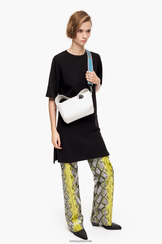 Bimba Y Lola bolso hobo de piel PT688452 accesorios blanco