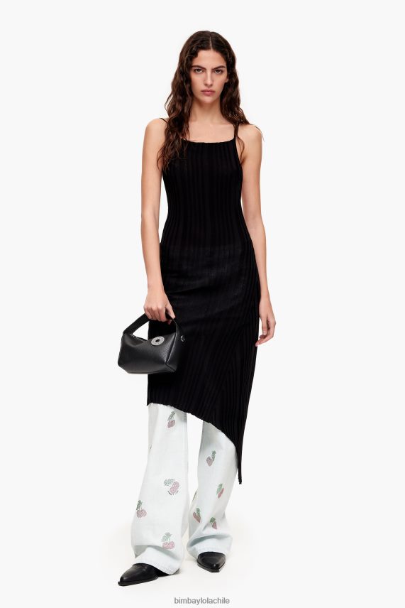 Bimba Y Lola bolso hobo de piel PT688454 accesorios negro