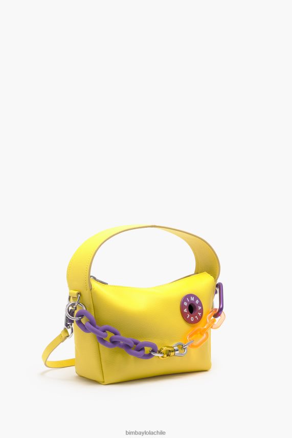 Bimba Y Lola bolso hobo de piel PT688457 accesorios amarillo
