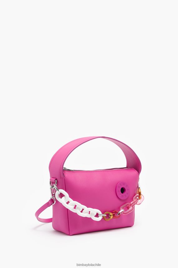 Bimba Y Lola bolso hobo de piel PT688458 accesorios fucsia