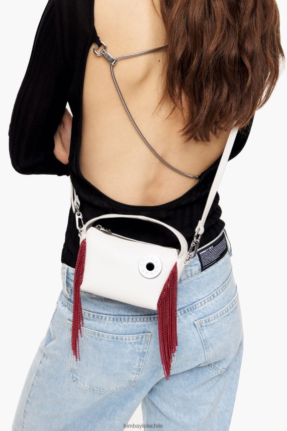 Bimba Y Lola bolso hobo de piel PT688461 accesorios blanquecino