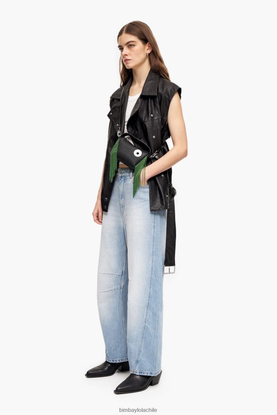 Bimba Y Lola bolso hobo de piel PT688462 accesorios negro