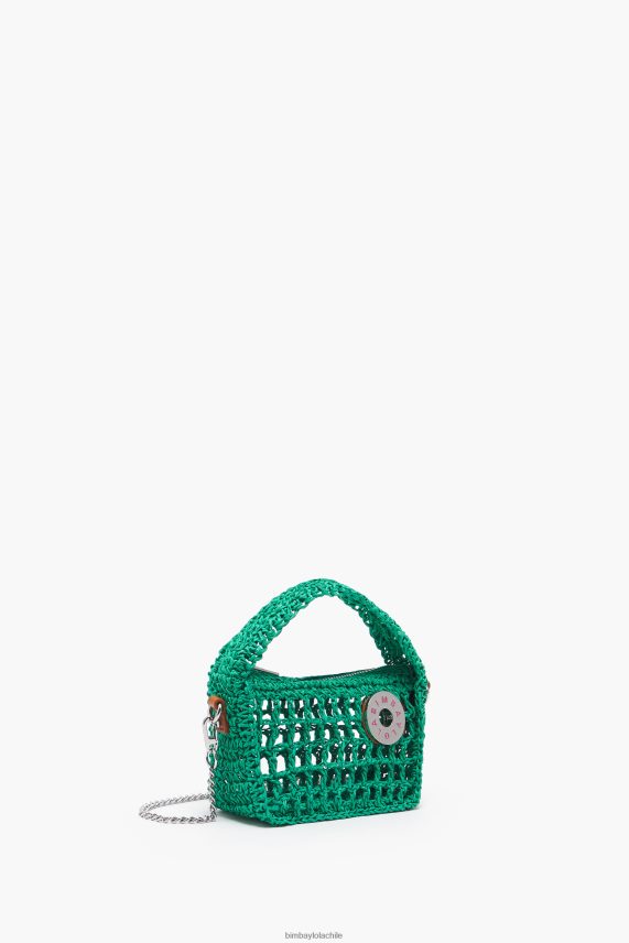 Bimba Y Lola bolso hobo de rafia PT688410 accesorios verde