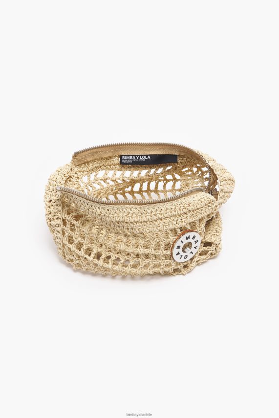 Bimba Y Lola bolso hobo de rafia PT68847 accesorios natural