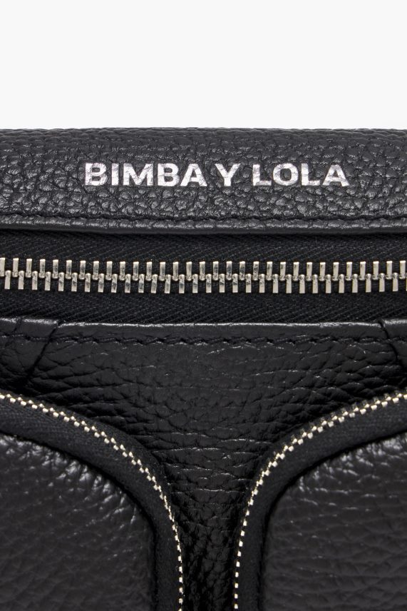 Bimba Y Lola riñonera de piel con bolsillo PT688414 accesorios negro