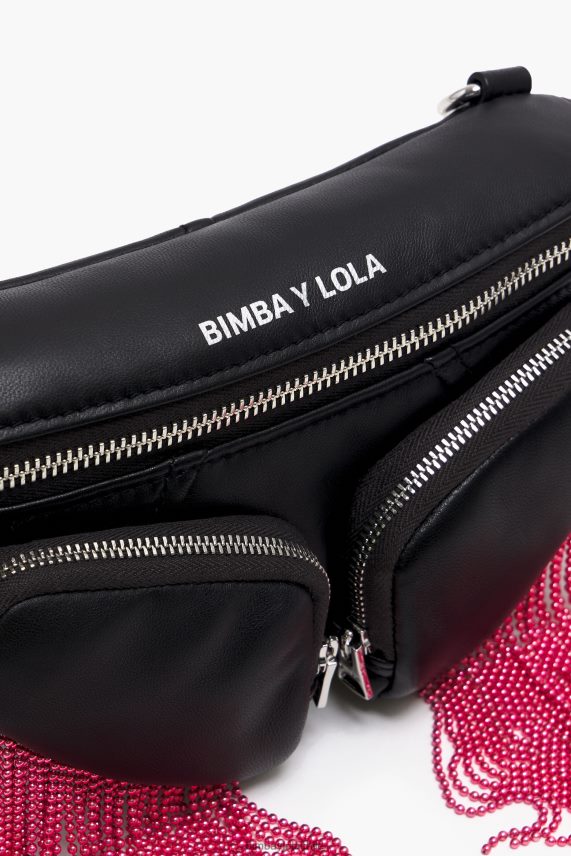 Bimba Y Lola riñonera de piel con bolsillo PT6884170 accesorios negro