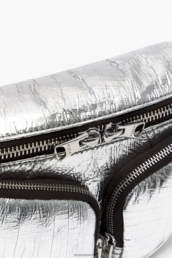 Bimba Y Lola riñonera de piel con bolsillo PT688417 accesorios plata