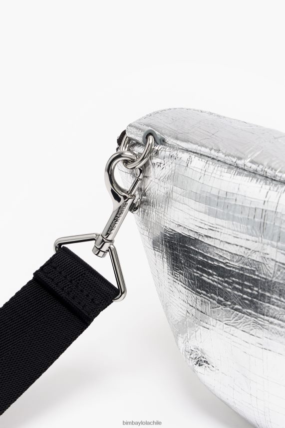 Bimba Y Lola riñonera de piel con bolsillo PT688417 accesorios plata