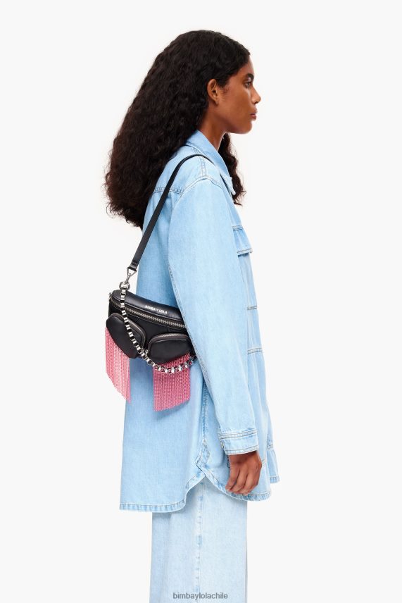 Bimba Y Lola riñonera de piel con bolsillo PT688421 accesorios negro