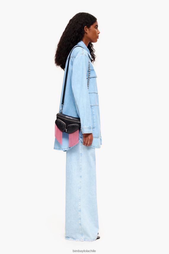 Bimba Y Lola riñonera de piel con bolsillo PT688421 accesorios negro