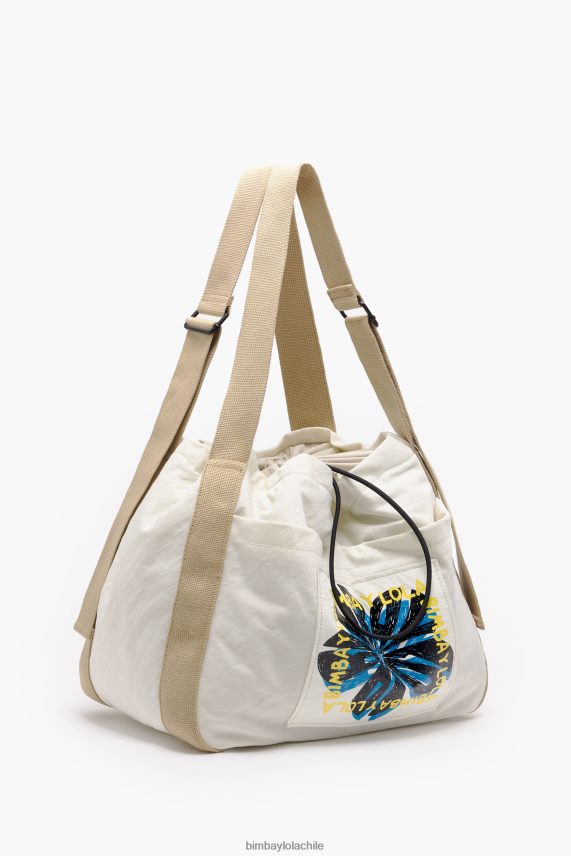 Bimba Y Lola bolso bombonera de nailon estampado PT6884129 accesorios piedra