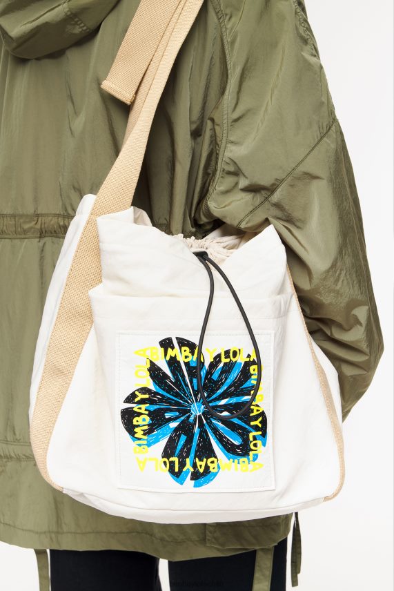 Bimba Y Lola bolso bombonera de nailon estampado PT6884129 accesorios piedra