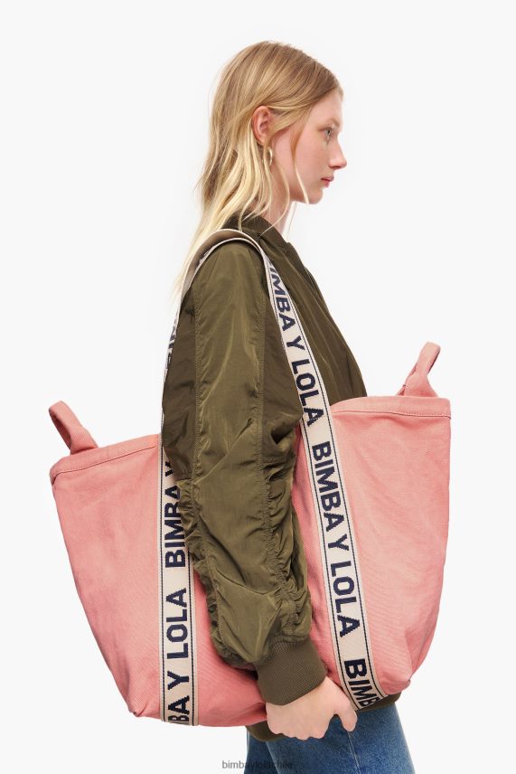 Bimba Y Lola bolso shopper de lona PT6884117 accesorios rosa