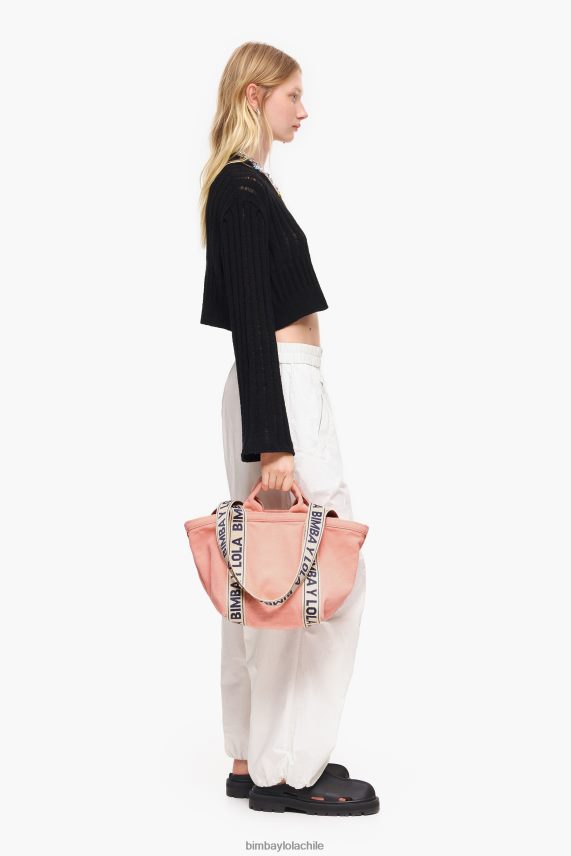Bimba Y Lola bolso shopper de lona PT688483 accesorios rosa