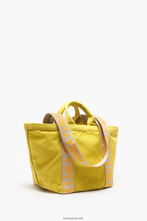 Bimba Y Lola bolso shopper de lona PT688484 accesorios amarillo