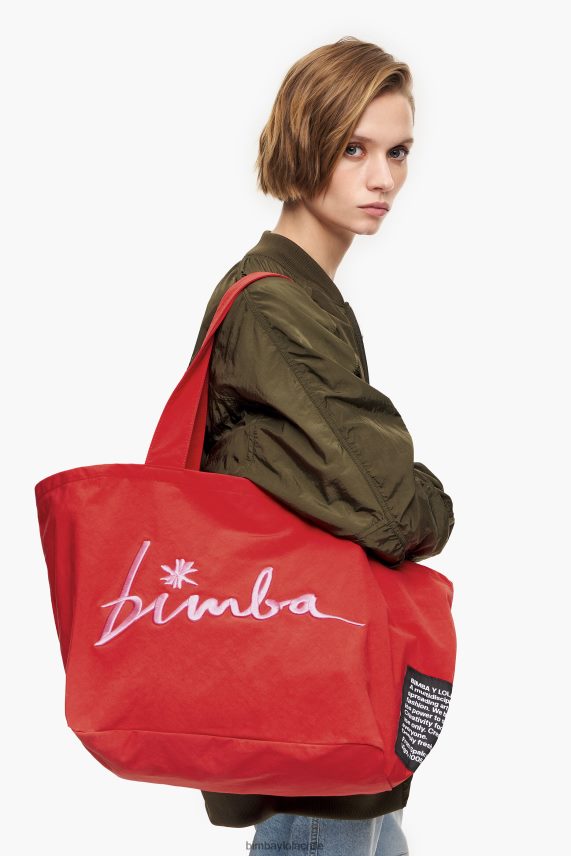 Bimba Y Lola bolso shopper de nailon PT6884123 accesorios rojo