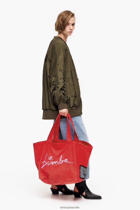Bimba Y Lola bolso shopper de nailon PT6884123 accesorios rojo